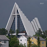 Tromsø - Arctic cathedral with midnight light
