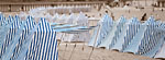 Dinard - Tents on the beach (plage de l'écluse)