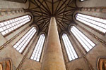Toulouse - "Palmier" de l'église des Jacobins en contre plongée