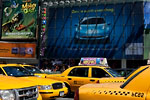 New-York City - Taxis et affiches sur Time Square