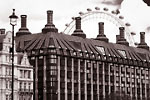 London - London Eye & Chimneys