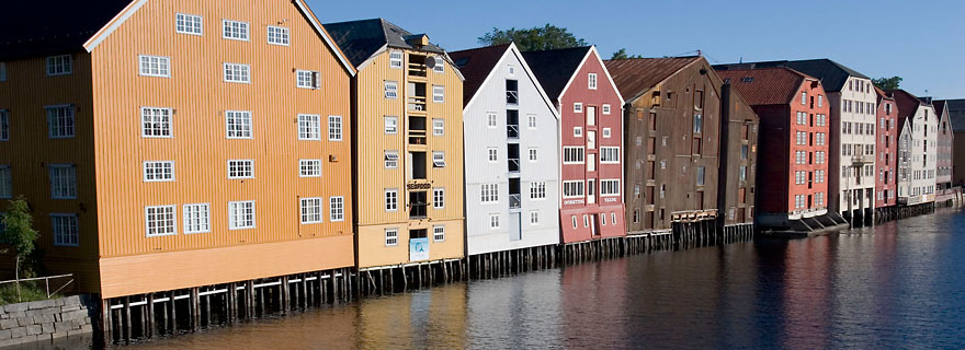 Stilt warehouses - Norway - Trondheim - July 2006 - Maritime